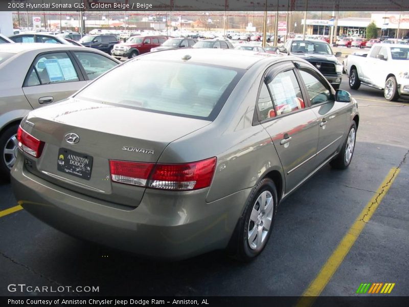 Golden Beige / Beige 2008 Hyundai Sonata GLS