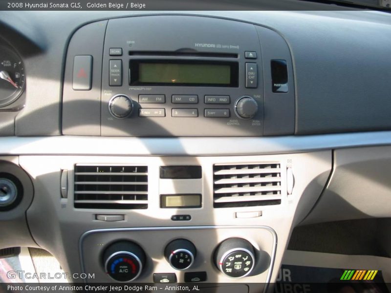 Golden Beige / Beige 2008 Hyundai Sonata GLS