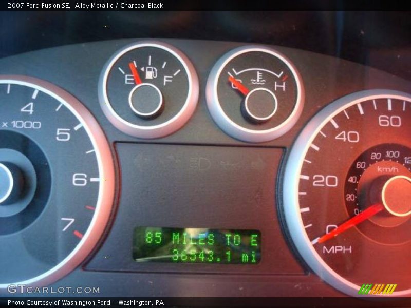 Alloy Metallic / Charcoal Black 2007 Ford Fusion SE