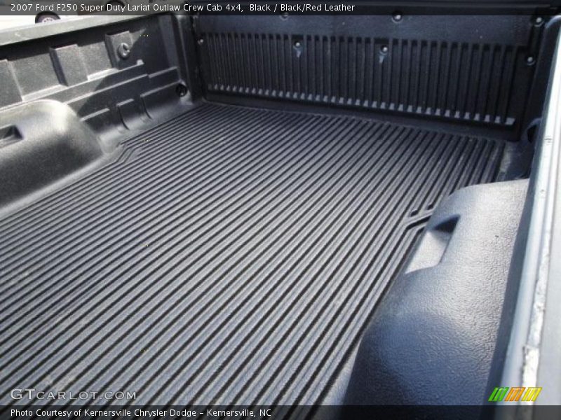 Black / Black/Red Leather 2007 Ford F250 Super Duty Lariat Outlaw Crew Cab 4x4