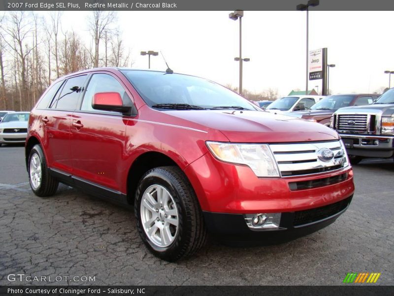 Redfire Metallic / Charcoal Black 2007 Ford Edge SEL Plus