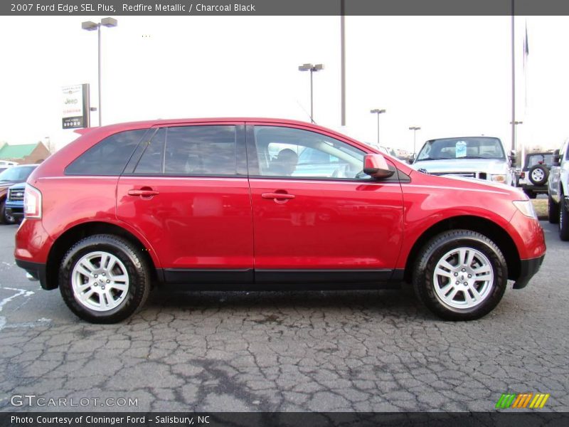 Redfire Metallic / Charcoal Black 2007 Ford Edge SEL Plus