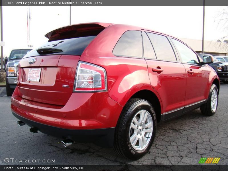 Redfire Metallic / Charcoal Black 2007 Ford Edge SEL Plus