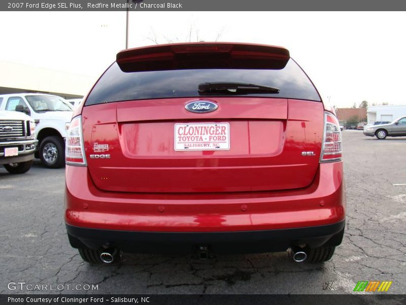 Redfire Metallic / Charcoal Black 2007 Ford Edge SEL Plus