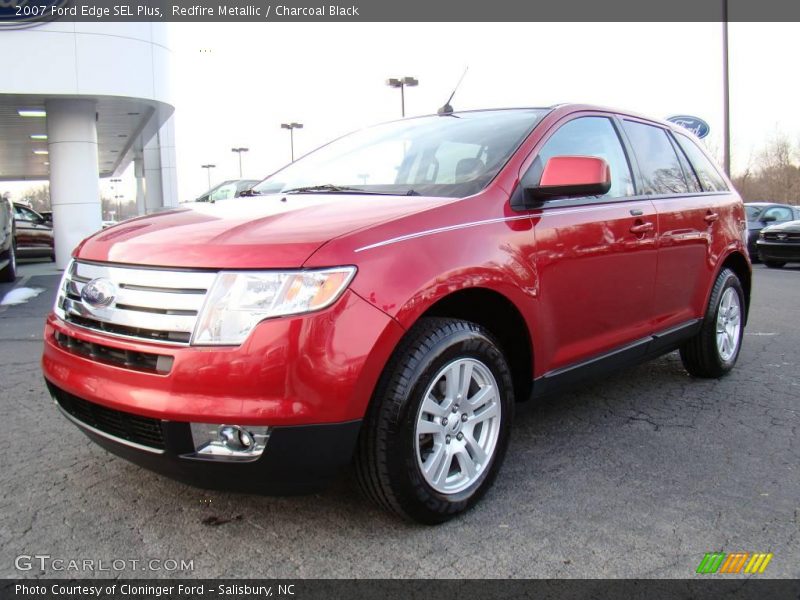 Redfire Metallic / Charcoal Black 2007 Ford Edge SEL Plus