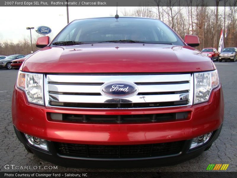 Redfire Metallic / Charcoal Black 2007 Ford Edge SEL Plus