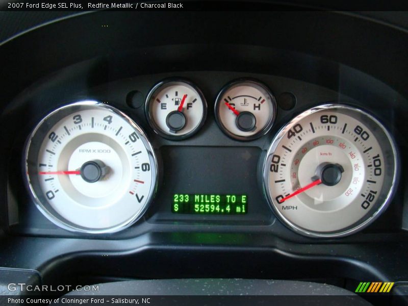 Redfire Metallic / Charcoal Black 2007 Ford Edge SEL Plus