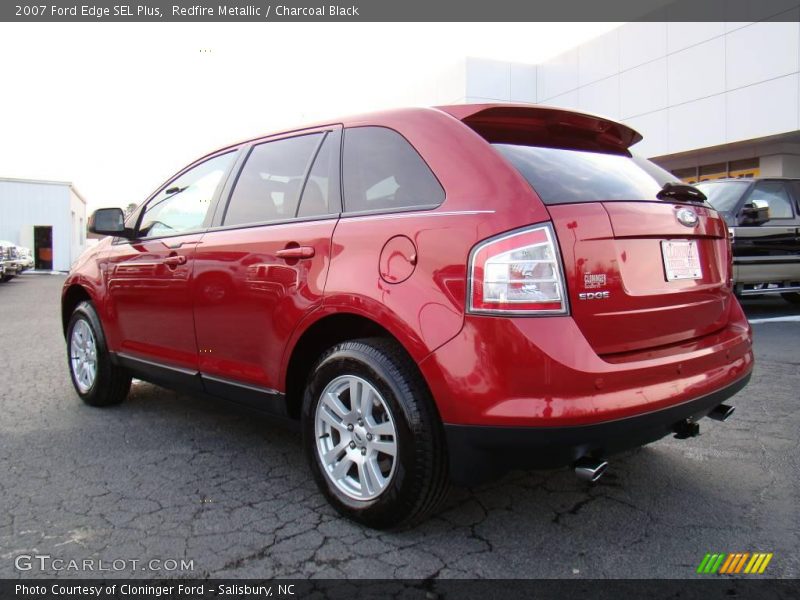 Redfire Metallic / Charcoal Black 2007 Ford Edge SEL Plus