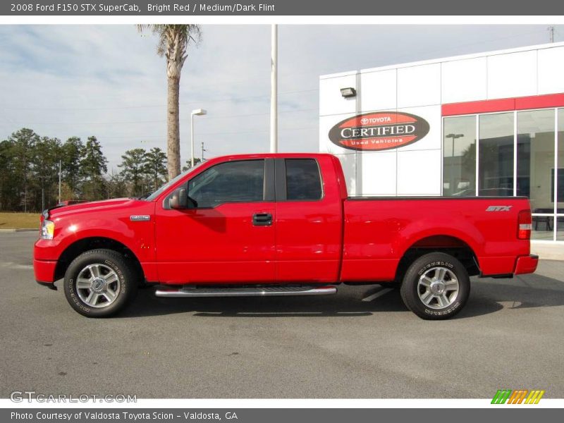 Bright Red / Medium/Dark Flint 2008 Ford F150 STX SuperCab