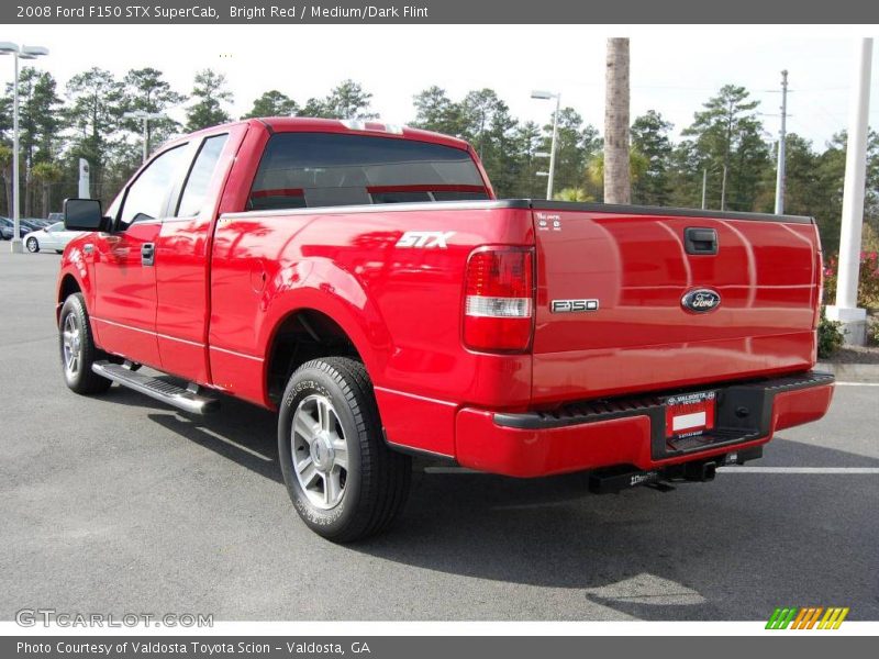 Bright Red / Medium/Dark Flint 2008 Ford F150 STX SuperCab