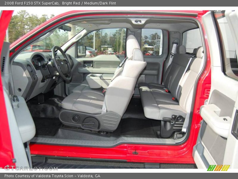 Bright Red / Medium/Dark Flint 2008 Ford F150 STX SuperCab