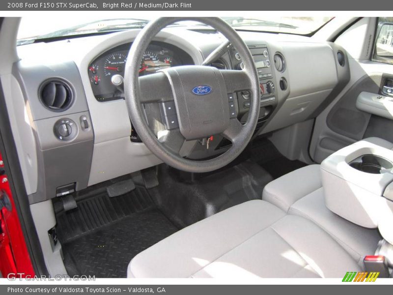 Bright Red / Medium/Dark Flint 2008 Ford F150 STX SuperCab