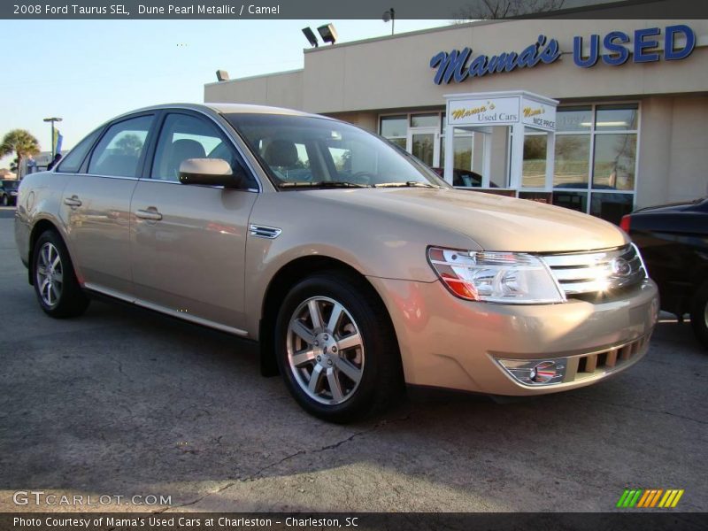 Dune Pearl Metallic / Camel 2008 Ford Taurus SEL