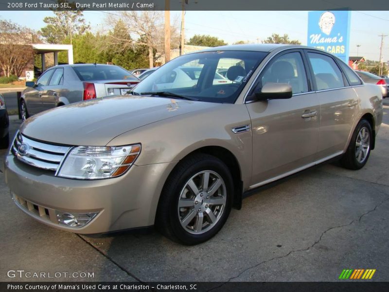 Dune Pearl Metallic / Camel 2008 Ford Taurus SEL