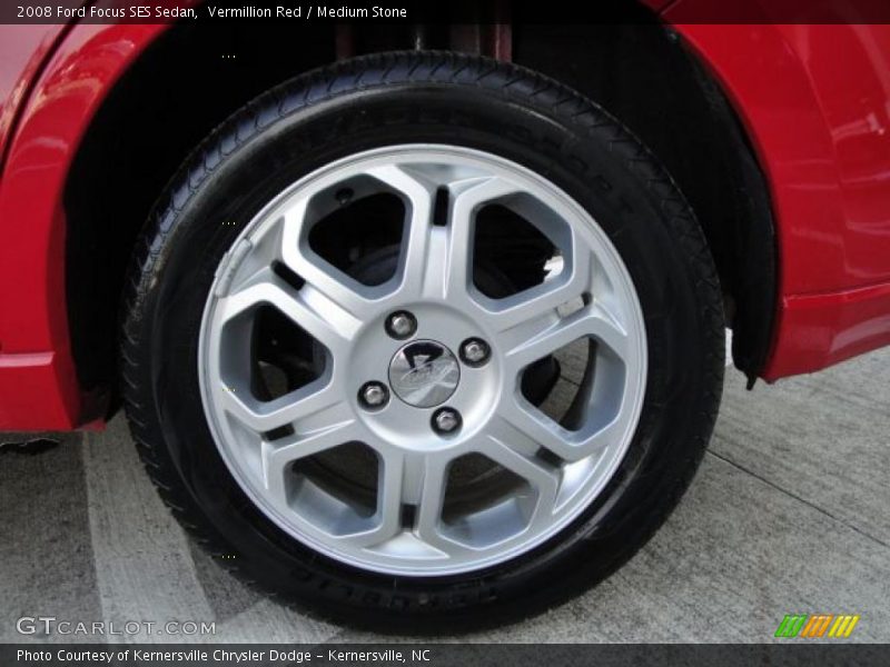 Vermillion Red / Medium Stone 2008 Ford Focus SES Sedan