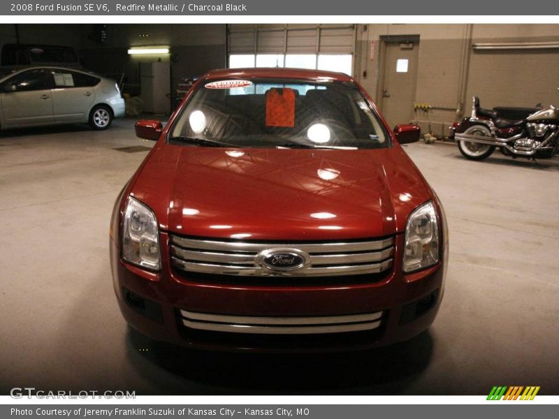Redfire Metallic / Charcoal Black 2008 Ford Fusion SE V6