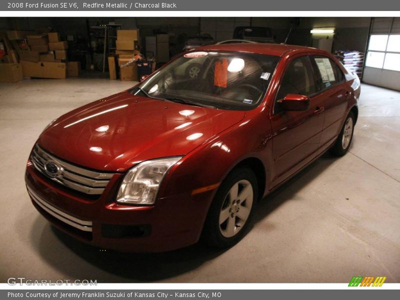 Redfire Metallic / Charcoal Black 2008 Ford Fusion SE V6