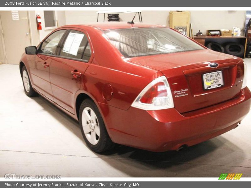 Redfire Metallic / Charcoal Black 2008 Ford Fusion SE V6