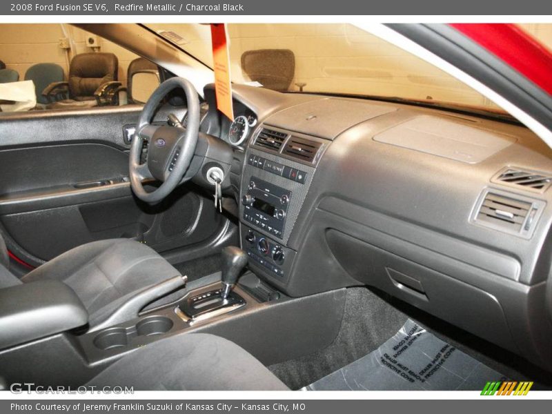 Redfire Metallic / Charcoal Black 2008 Ford Fusion SE V6