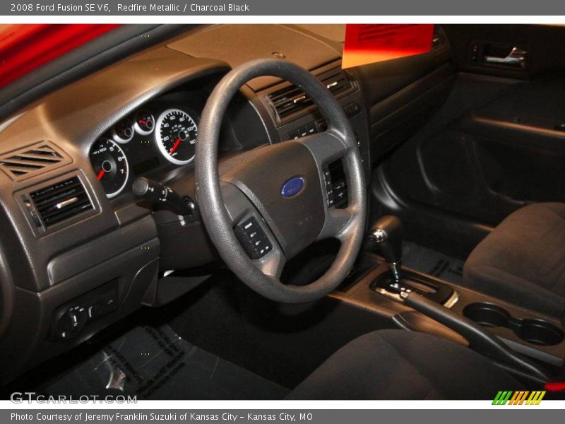 Redfire Metallic / Charcoal Black 2008 Ford Fusion SE V6