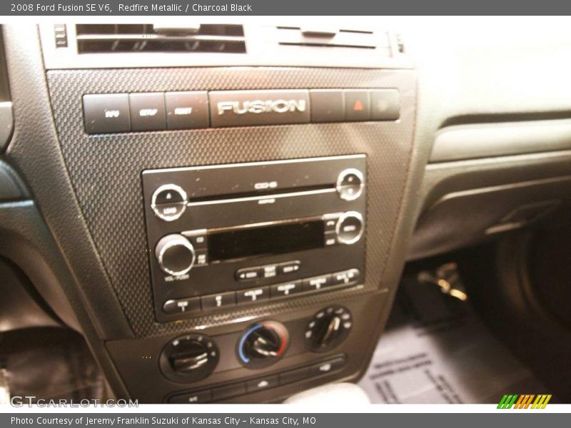 Redfire Metallic / Charcoal Black 2008 Ford Fusion SE V6