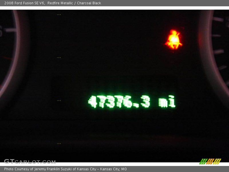 Redfire Metallic / Charcoal Black 2008 Ford Fusion SE V6