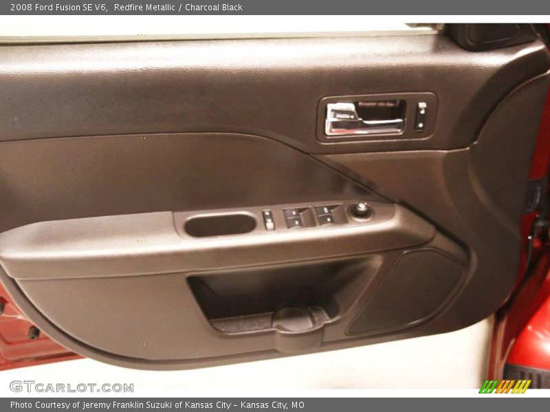 Redfire Metallic / Charcoal Black 2008 Ford Fusion SE V6