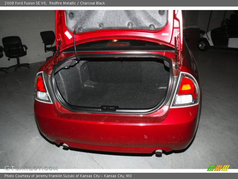 Redfire Metallic / Charcoal Black 2008 Ford Fusion SE V6