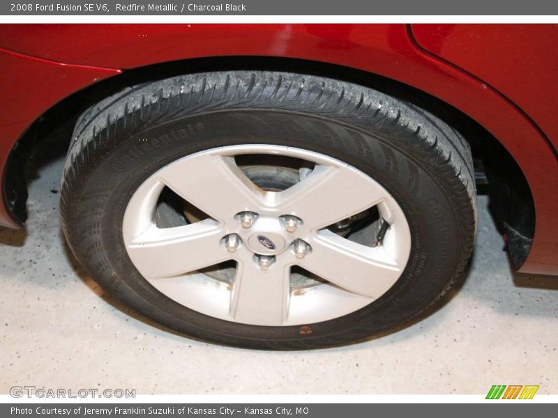 Redfire Metallic / Charcoal Black 2008 Ford Fusion SE V6