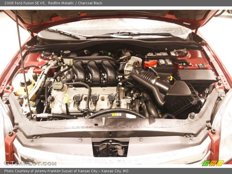 Redfire Metallic / Charcoal Black 2008 Ford Fusion SE V6