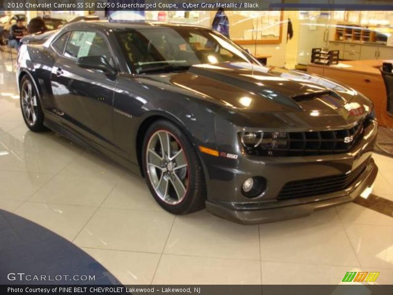Cyber Gray Metallic / Black 2010 Chevrolet Camaro SS SLP ZL550 Supercharged Coupe