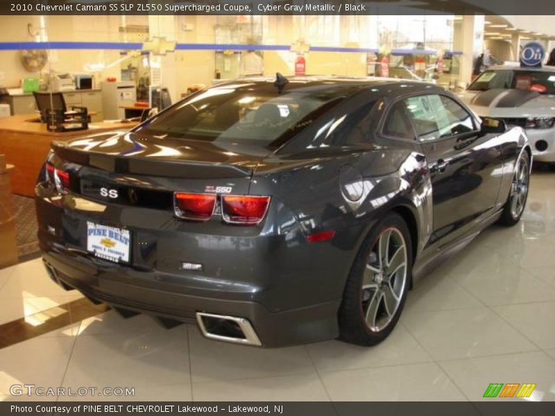 Cyber Gray Metallic / Black 2010 Chevrolet Camaro SS SLP ZL550 Supercharged Coupe