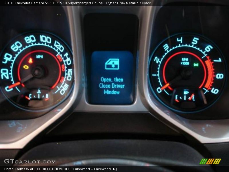 Cyber Gray Metallic / Black 2010 Chevrolet Camaro SS SLP ZL550 Supercharged Coupe