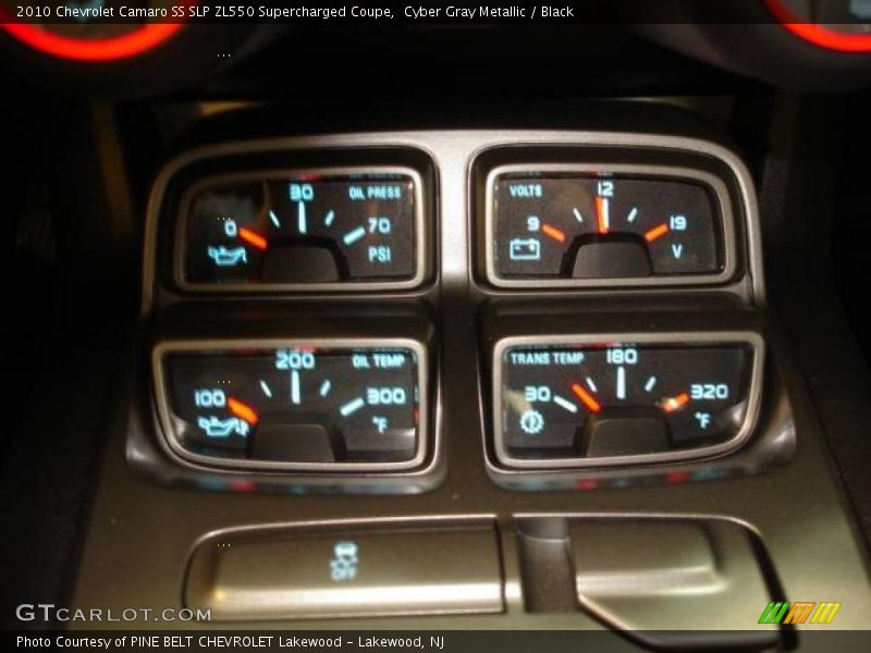 Cyber Gray Metallic / Black 2010 Chevrolet Camaro SS SLP ZL550 Supercharged Coupe