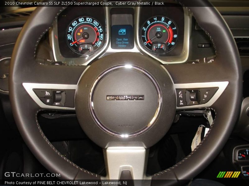 Cyber Gray Metallic / Black 2010 Chevrolet Camaro SS SLP ZL550 Supercharged Coupe