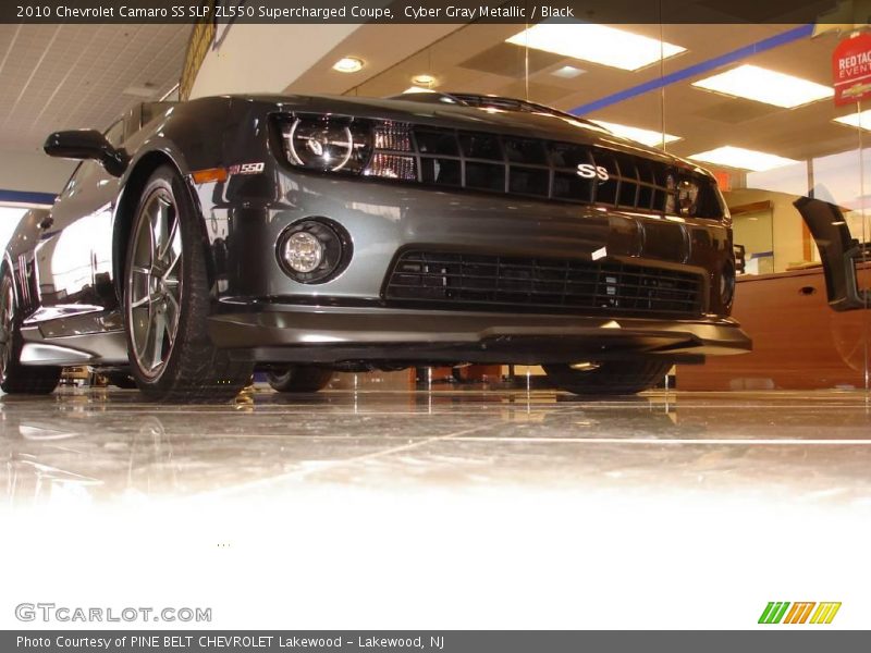 Cyber Gray Metallic / Black 2010 Chevrolet Camaro SS SLP ZL550 Supercharged Coupe