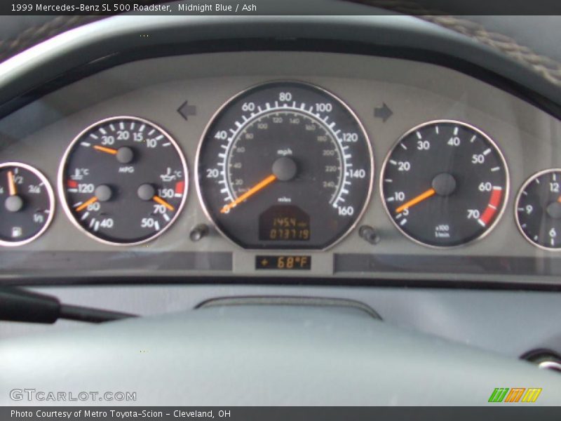 Midnight Blue / Ash 1999 Mercedes-Benz SL 500 Roadster