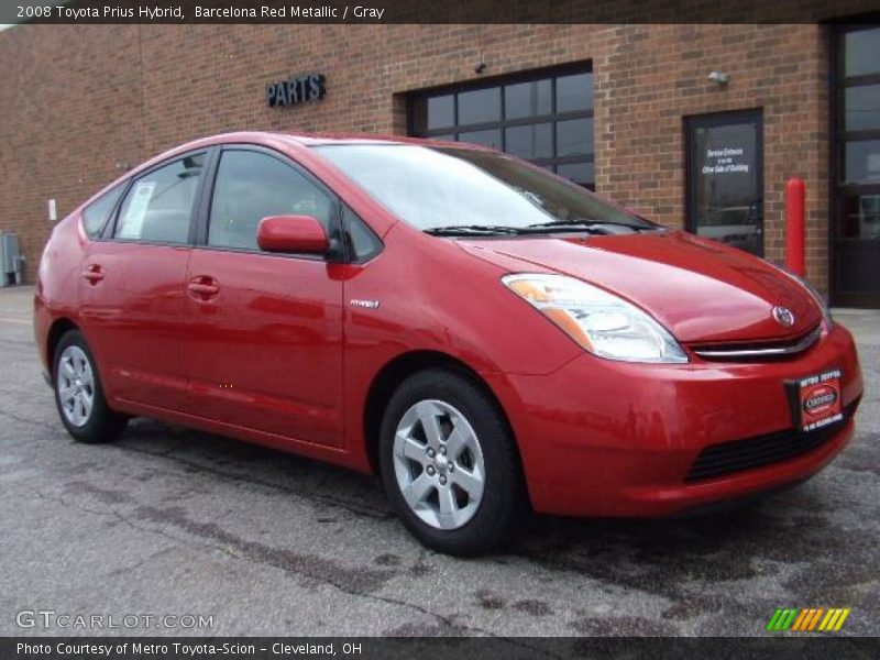 Barcelona Red Metallic / Gray 2008 Toyota Prius Hybrid