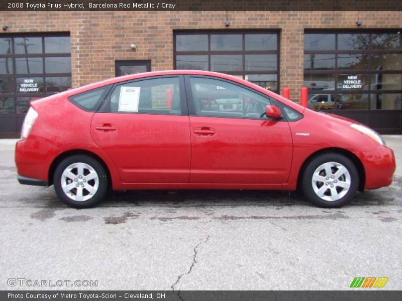 Barcelona Red Metallic / Gray 2008 Toyota Prius Hybrid