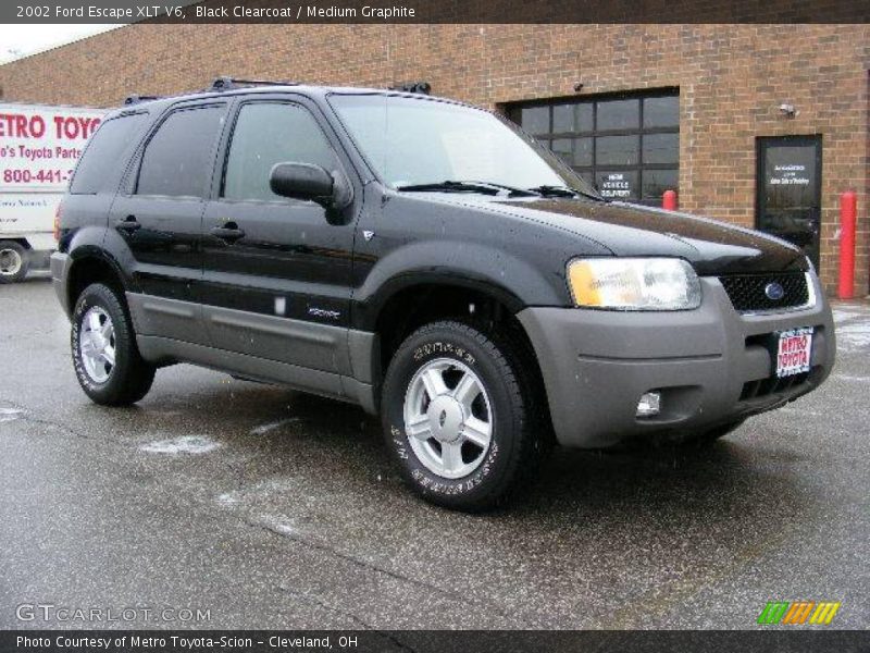 Black Clearcoat / Medium Graphite 2002 Ford Escape XLT V6