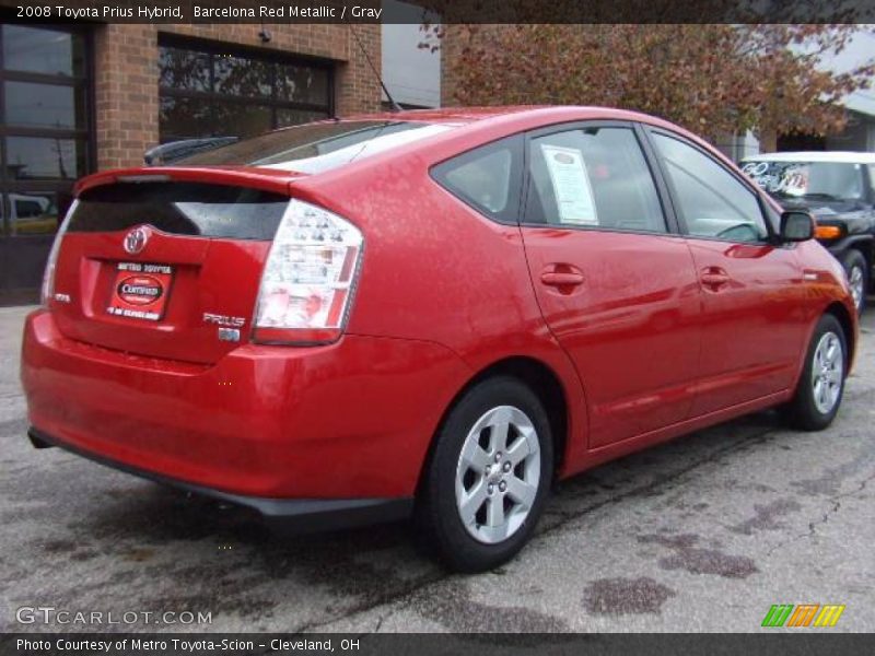 Barcelona Red Metallic / Gray 2008 Toyota Prius Hybrid