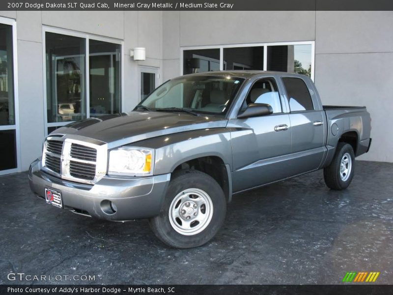 Mineral Gray Metallic / Medium Slate Gray 2007 Dodge Dakota SLT Quad Cab