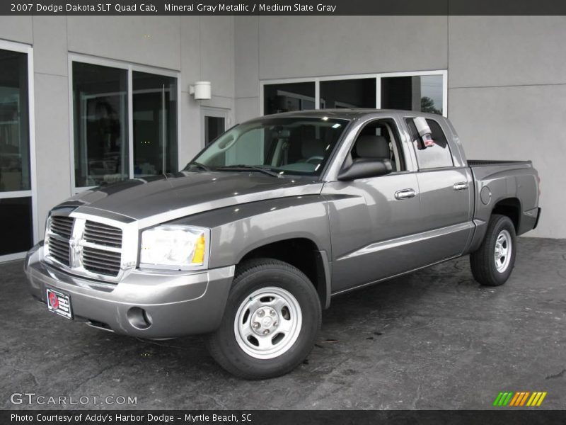 Mineral Gray Metallic / Medium Slate Gray 2007 Dodge Dakota SLT Quad Cab