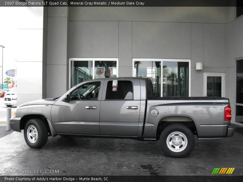 Mineral Gray Metallic / Medium Slate Gray 2007 Dodge Dakota SLT Quad Cab