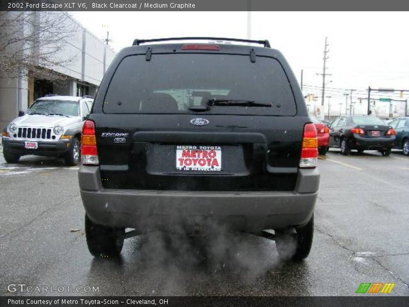 Black Clearcoat / Medium Graphite 2002 Ford Escape XLT V6