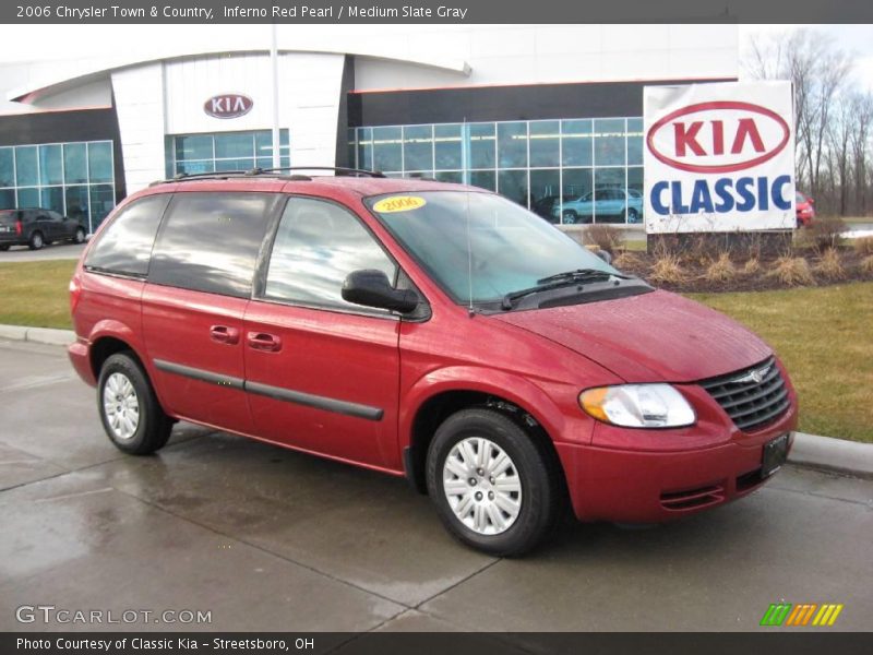 Inferno Red Pearl / Medium Slate Gray 2006 Chrysler Town & Country