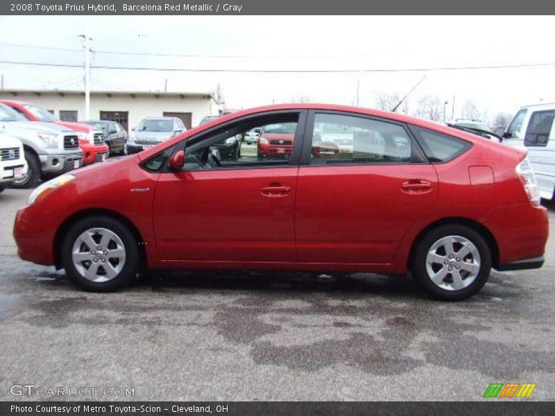 Barcelona Red Metallic / Gray 2008 Toyota Prius Hybrid