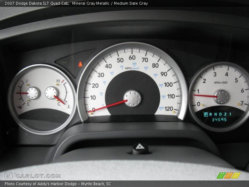 Mineral Gray Metallic / Medium Slate Gray 2007 Dodge Dakota SLT Quad Cab