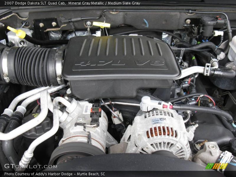 Mineral Gray Metallic / Medium Slate Gray 2007 Dodge Dakota SLT Quad Cab