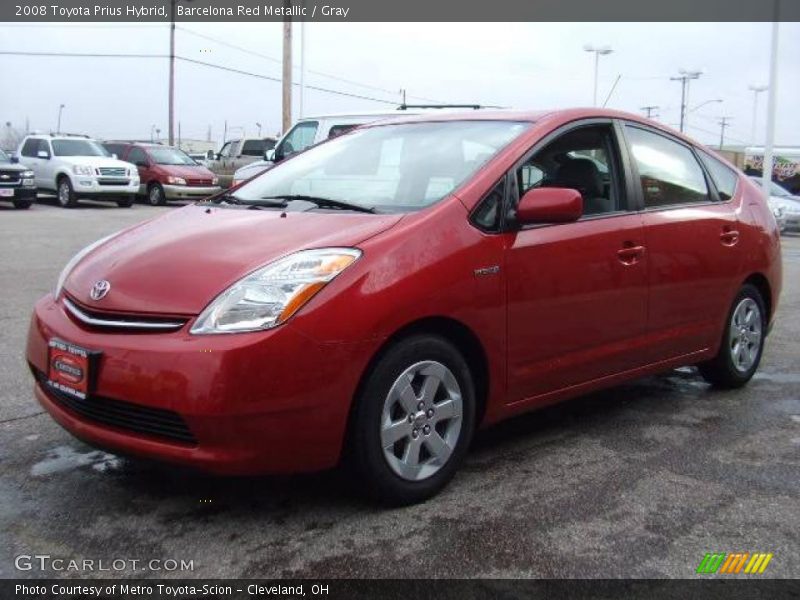 Barcelona Red Metallic / Gray 2008 Toyota Prius Hybrid